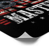 Grill Master Usa Vlag Patriottische Barbeque Bbq 4 Poster (Hoek)
