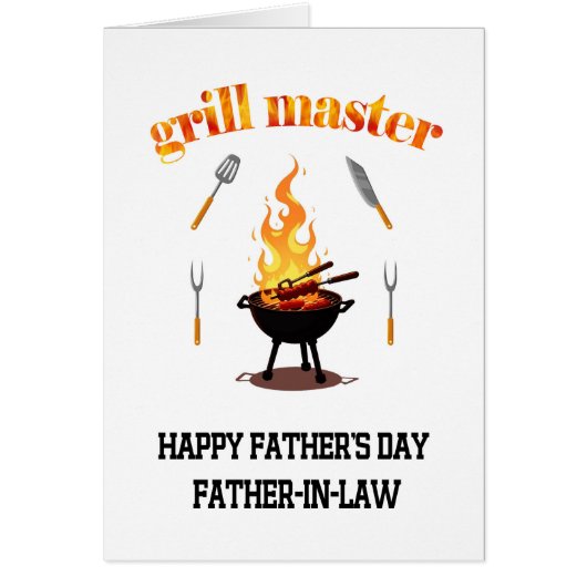 Grill Master Vader in de wet Vaderdag (Voorkant)