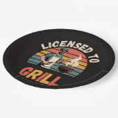 Grill Master Vader Papieren Bordje (Gekanteld)