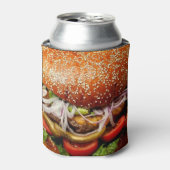 Grill Master vaderdag hamburger cheeseburger Blikjeskoeler (Blikje Voorkant)