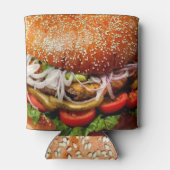 Grill Master vaderdag hamburger cheeseburger Blikjeskoeler (Achterkant)