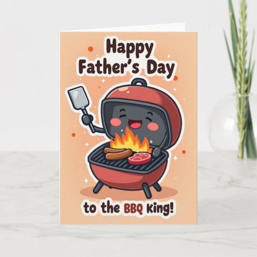 Grill Master Vaderdag Kunstkaart Kaart (Voorkant)