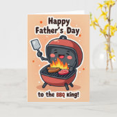 Grill Master Vaderdag Kunstkaart Kaart (Gele Bloem)
