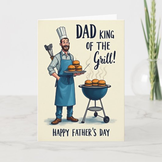 Grill Master Vaderdag Moment Kaart (Voorkant)