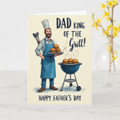 Grill Master Vaderdag Moment Kaart (Gele Bloem)