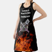 Grill Master Vlam Naam Monogram Grill BBQ  Schort (Insitu)