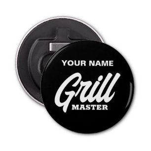 Grill Masterflesopener cadeau voor BBQ chef-kok Button Flesopener