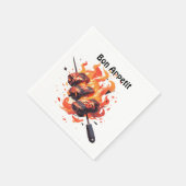 🍢 "Grill Master's Delight" - Bon Appetit servet (Hoek)