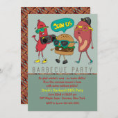 Grill Mates Barbecue Invitation Kaart (Voorkant / Achterkant)