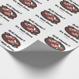 Grill Meester Goed Gedaan Grappig BBQ Vader Cadeau Cadeaupapier