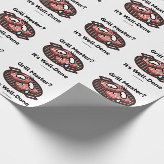 Grill Meester Goed Gedaan Grappig BBQ Vader Cadeau Cadeaupapier