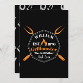 grill meester kookt op maat feestdagenkaart (Voorkant / Achterkant)