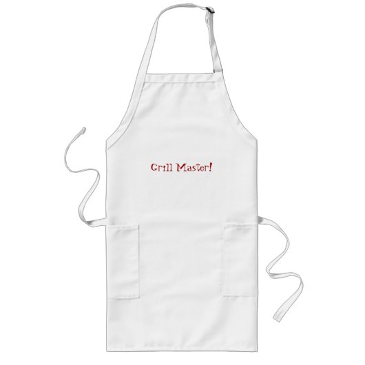 Grill Meester. Lang Schort (Voorkant)