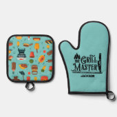 Grill Meester Ovenwant & Pannenlap Set (Voorkant)