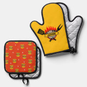 Grill Meester Ovenwant & Pannenlap Set (Voorkant / Achterkant)