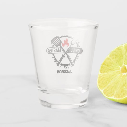 Grill Meester Shot Glas (Achterkant)