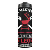 Grill meester van het Man The Legend Thermosbeker (Voorkant)