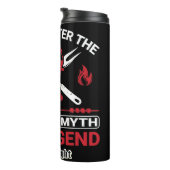 Grill meester van het Man The Legend Thermosbeker (Geroteerd rechts)
