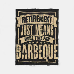Grill Meester Vlees Roker Bbq Barbecue Gepensionee Fleece Deken