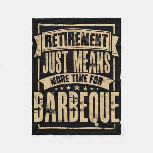 Grill Meester Vlees Roker Bbq Barbecue Gepensionee Fleece Deken (Voorkant)