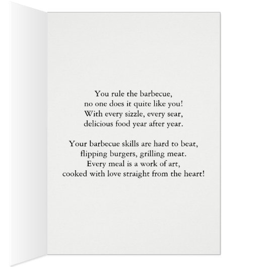 Grill Meester Zoon in de wet Vaderdag (Binnen (Rechts))