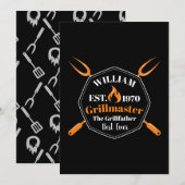 grill meesterkok op maat feestdagenkaart (Voorkant / Achterkant)