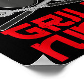 Grill Ninja - Grappige Barbeque Hibachi Grill Fork Poster (Hoek)