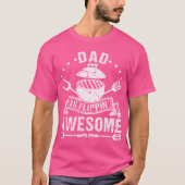 Grill opa is flippin Geweldige grillen vaders T-shirt (Voorkant)