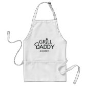 Grill Papa Gepersonaliseerde Vaderdag Gift Standaard Schort (Voorkant)
