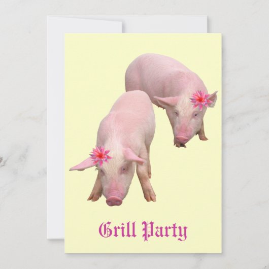 Grill Party Kaart (Voorkant)