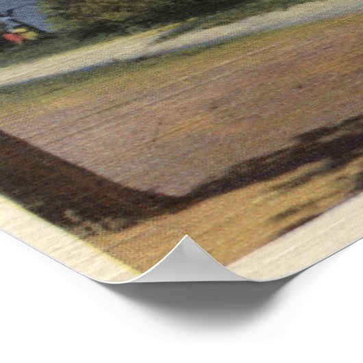 Grill Point Uitzicht of Lake Poster (Hoek)