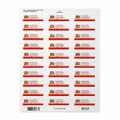 Grill Queen BBQ Slogan Aangepaste Retour Adres Lab Etiket (Full Sheet)