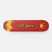 Grill Queen Crown Persoonlijk Skateboard (Horizontaal)