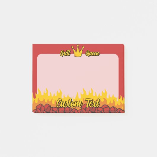 Grill Queen Crown Post-it® Notes (Voorkant)