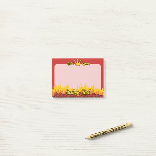 Grill Queen Crown Post-it® Notes (Op bureau)