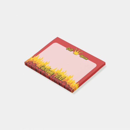 Grill Queen Crown Post-it® Notes (Schuin)