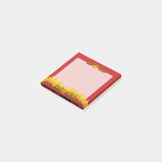 Grill Queen Crown Post-it® Notes (Schuin)