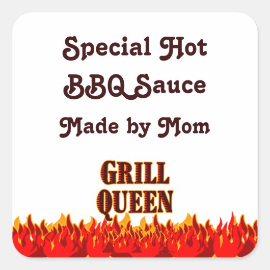 Grill Queen Custom Canning Labels (Voorkant)