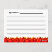 Grill Queen Custom Recipe Card Briefkaart (Achterkant)