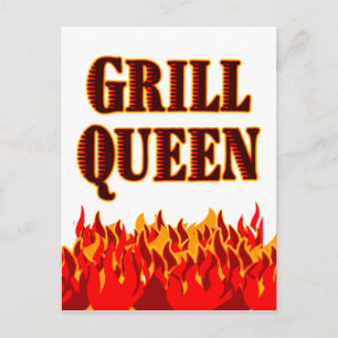 Grill Queen Custom Recipe Card Briefkaart