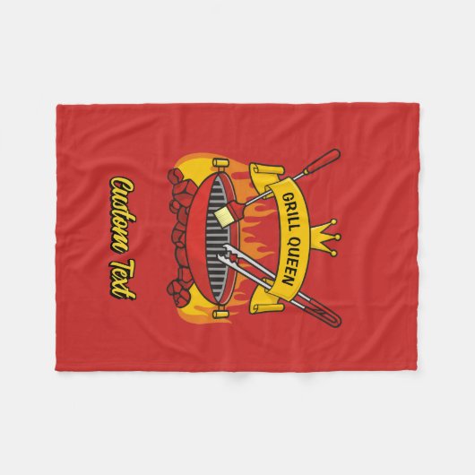 Grill Queen Fleece Deken (Voorkant (Horizontaal))