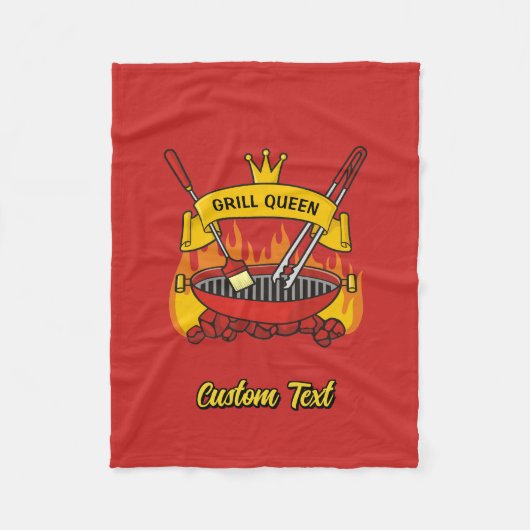 Grill Queen Fleece Deken (Voorkant)