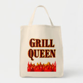 Grill Queen Funny BBQ Gezegde Canvas tas (Voorkant)