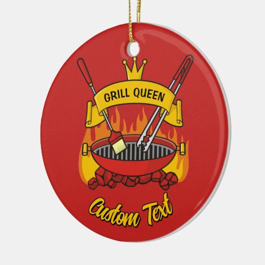 Grill Queen Keramisch Ornament (Links)