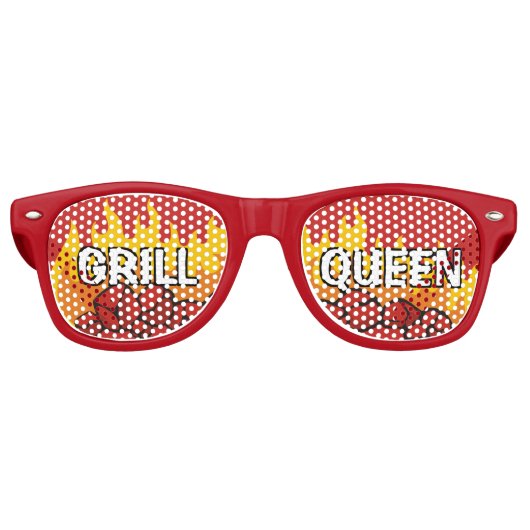 Grill Queen Retro Zonnebril (Voorkant)