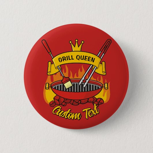 Grill Queen Ronde Button 5,7 Cm (Voorkant)