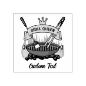 Grill Queen Rubberstempel (Afrduk)