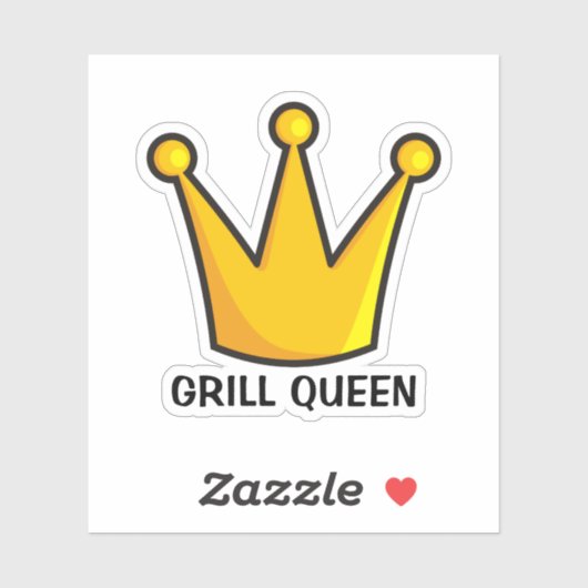 Grill Queen Sticker (Vel)