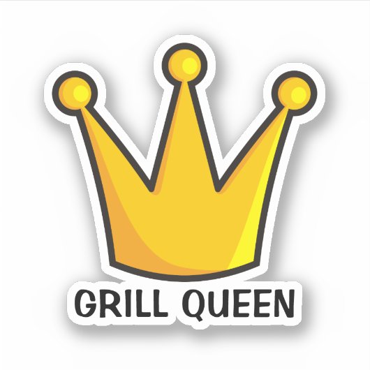 Grill Queen Sticker (Voorkant)