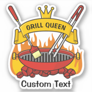 Grill Queen Sticker